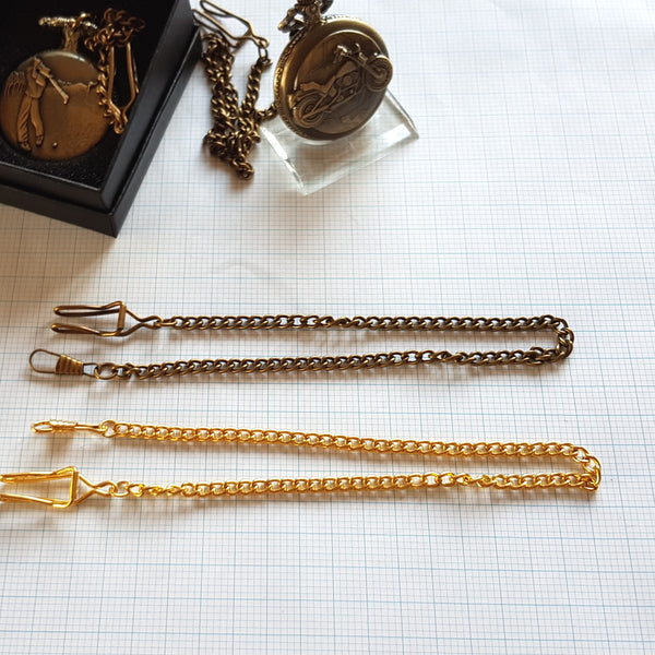 Pocket Watch Chain Silvertone