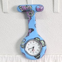 Nurse Watch Silicon butterfly Print-  5 colours